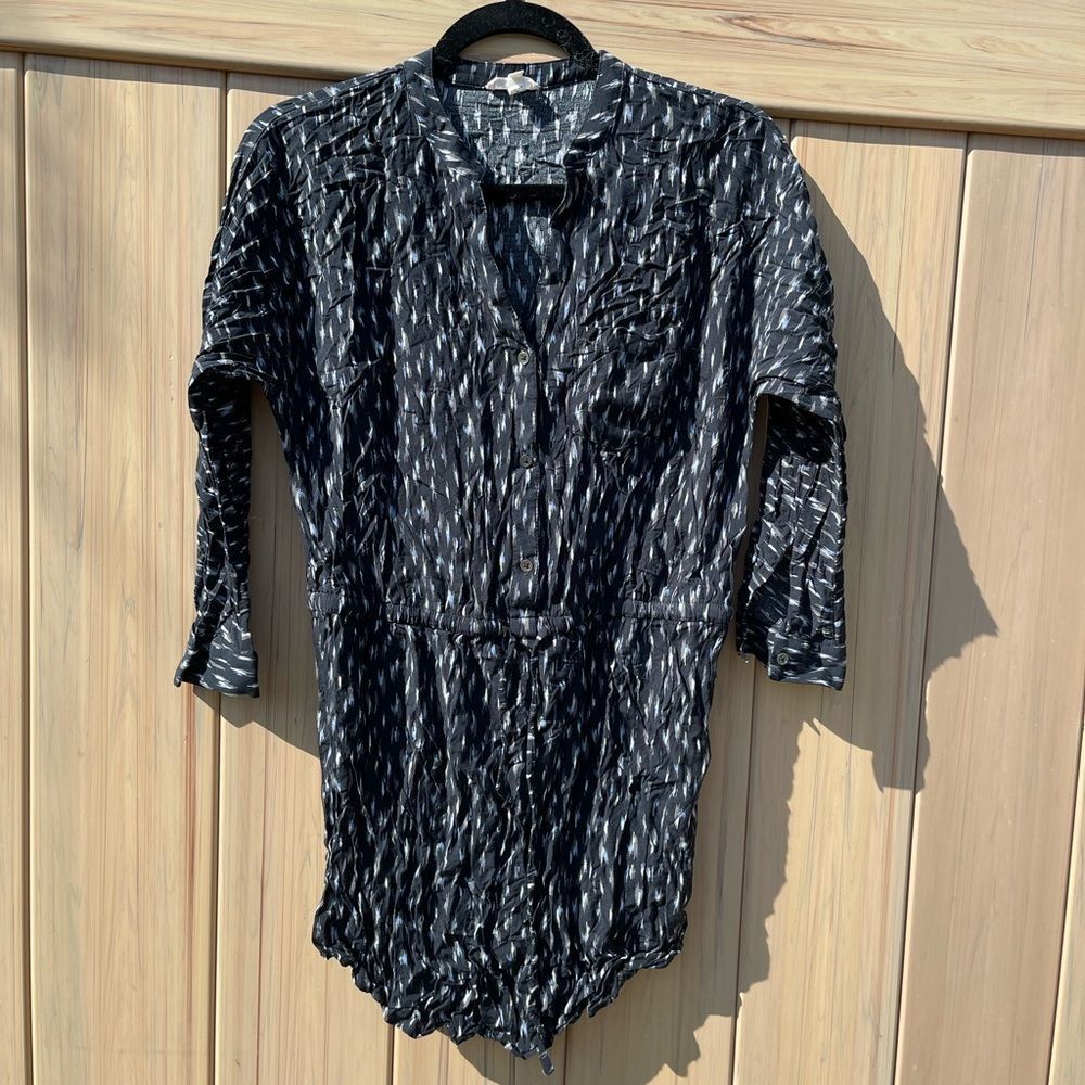 Soft Joie Capriana Black Patterned Dress